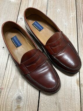 Bostonian Men's Brown Leather Penny Loafers
